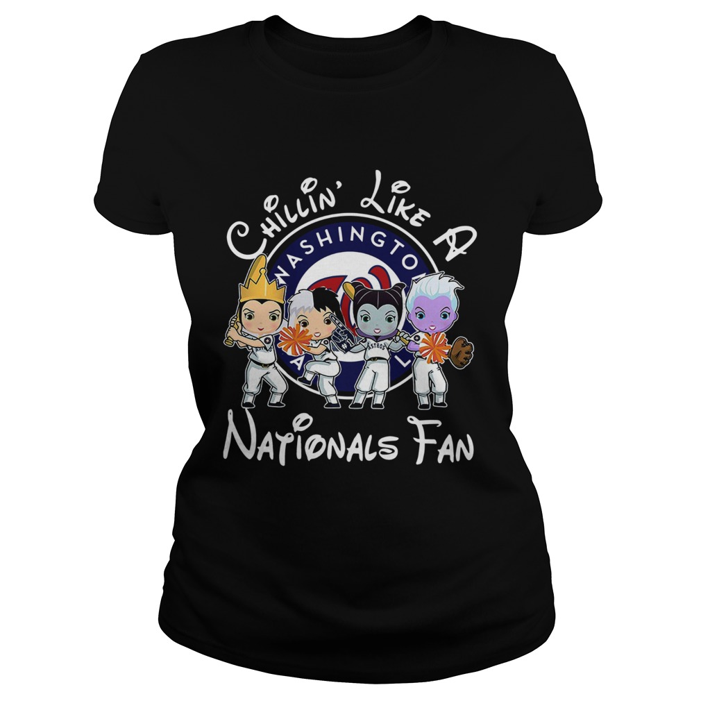 1572664040Cruella De Vil Evil Queen Ursula Maleficent Chillinâ€™ like a Washington Nationals fan Classic Ladies