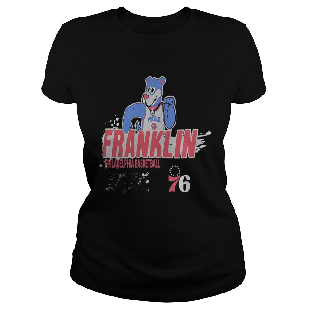 1572667931Joel Embiid Philadelphia 76ers Ice Break Franklin Bear Classic Ladies