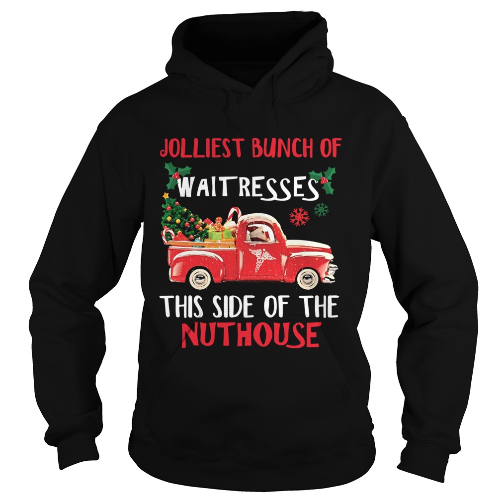 1572667978Jolliest bunch of Waitresses this side of nuthouse Hoodie