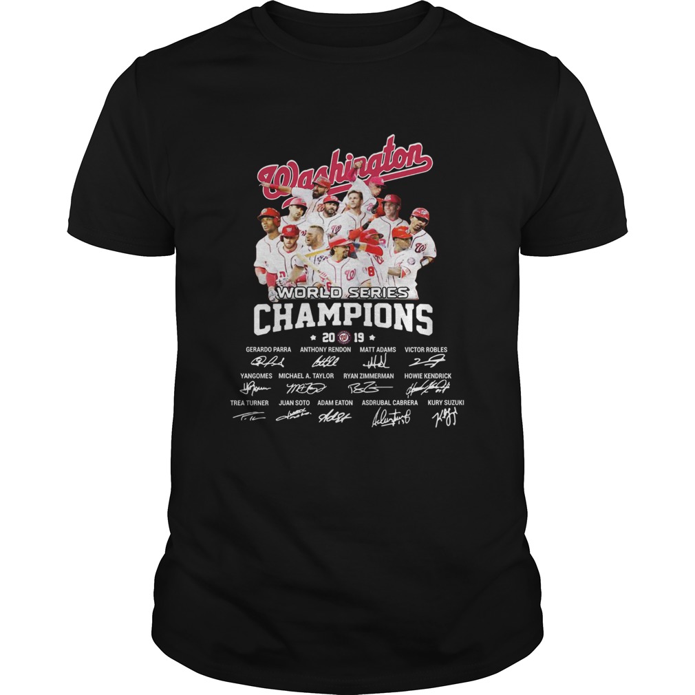 Washington Nationals 2019 world series champions signature shirt