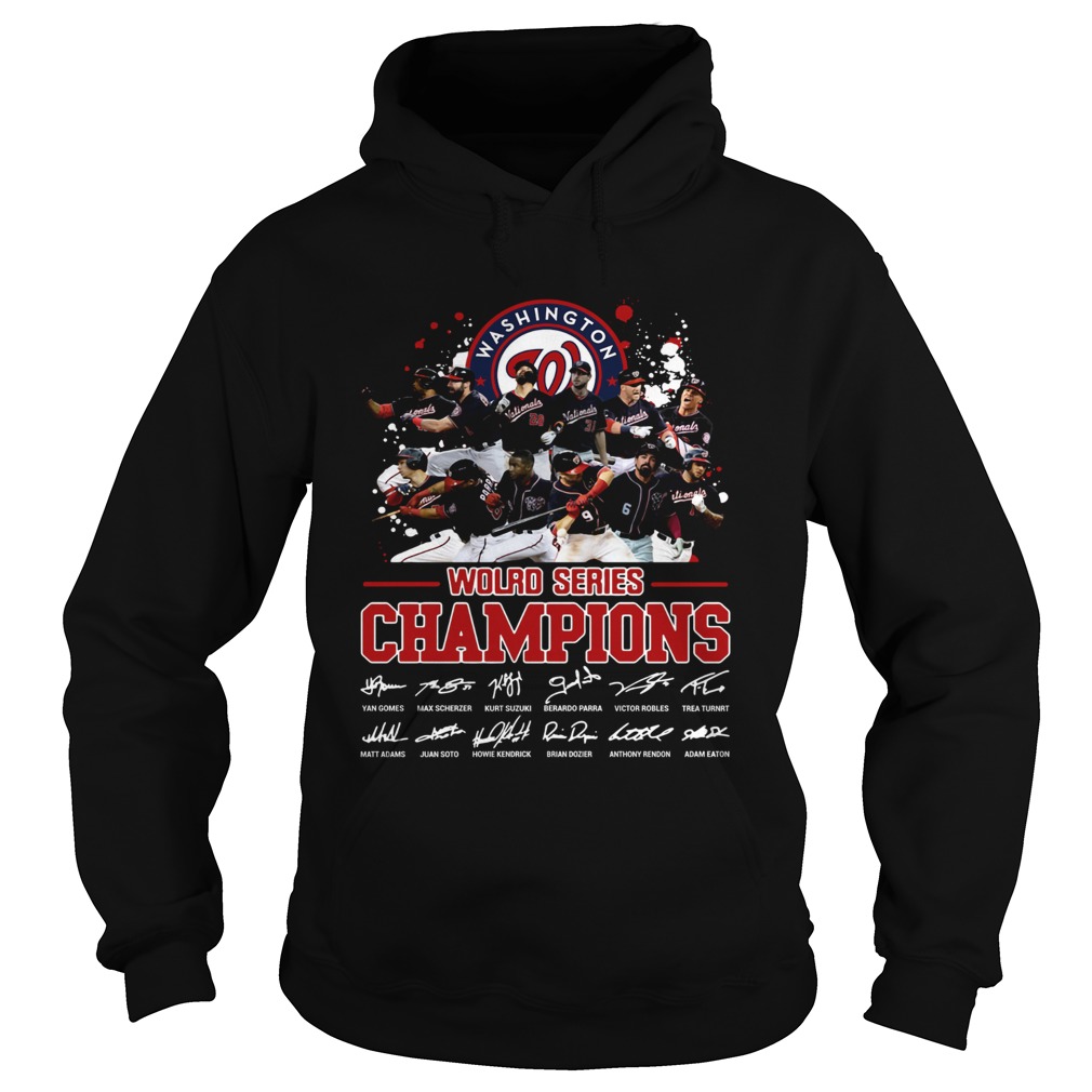 1572668465Washington Nationals 2019 World Series Champions Signatures Hoodie