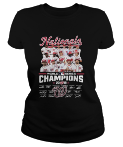 15726686482019 World Series Champions Washington Nationals Players Signatures  Classic Ladies