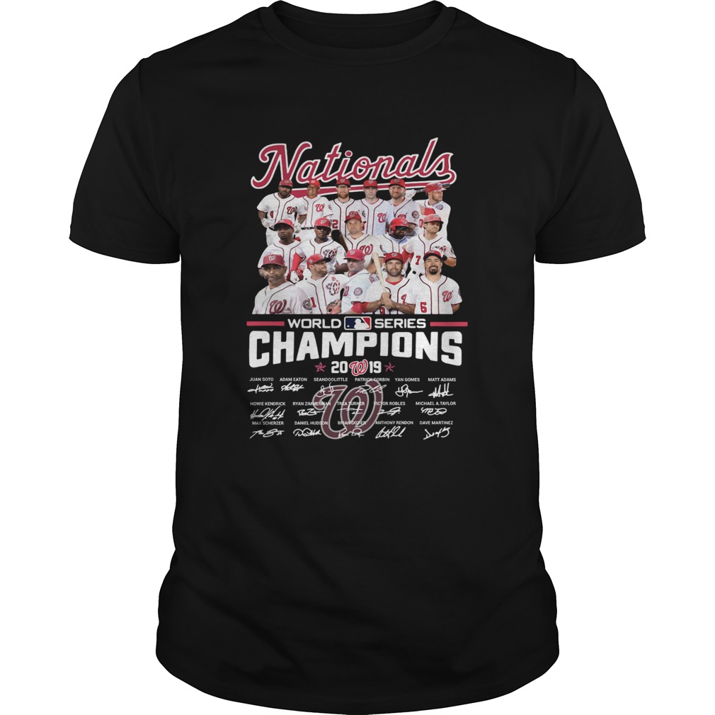 2019 World Series Champions Washington Nationals Players Signatures shirt