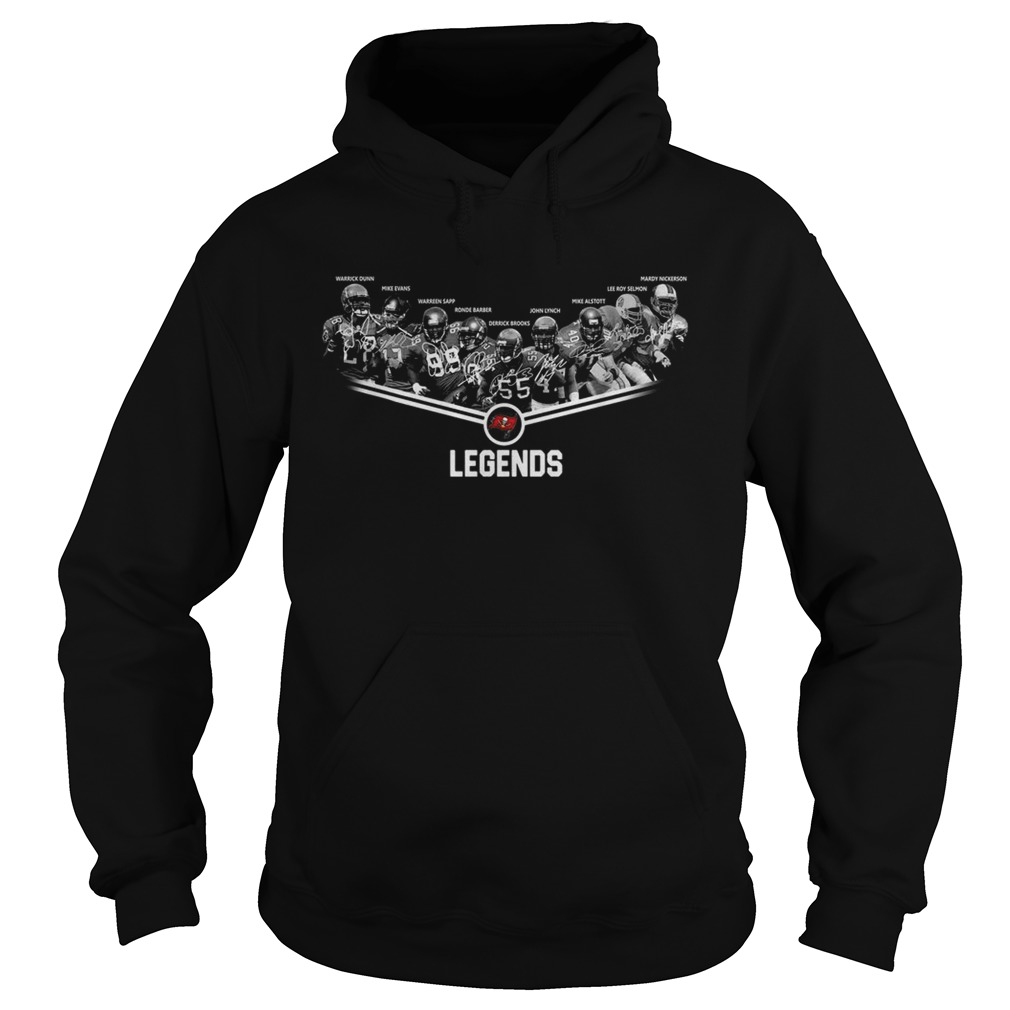 1572682823Tampa Bay Buccaneers Legends team signature Hoodie