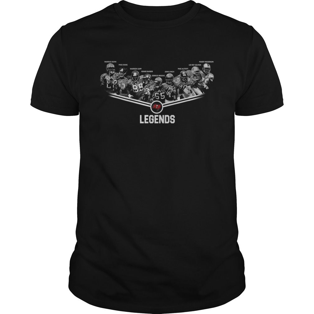 Tampa Bay Buccaneers Legends team signature shirt