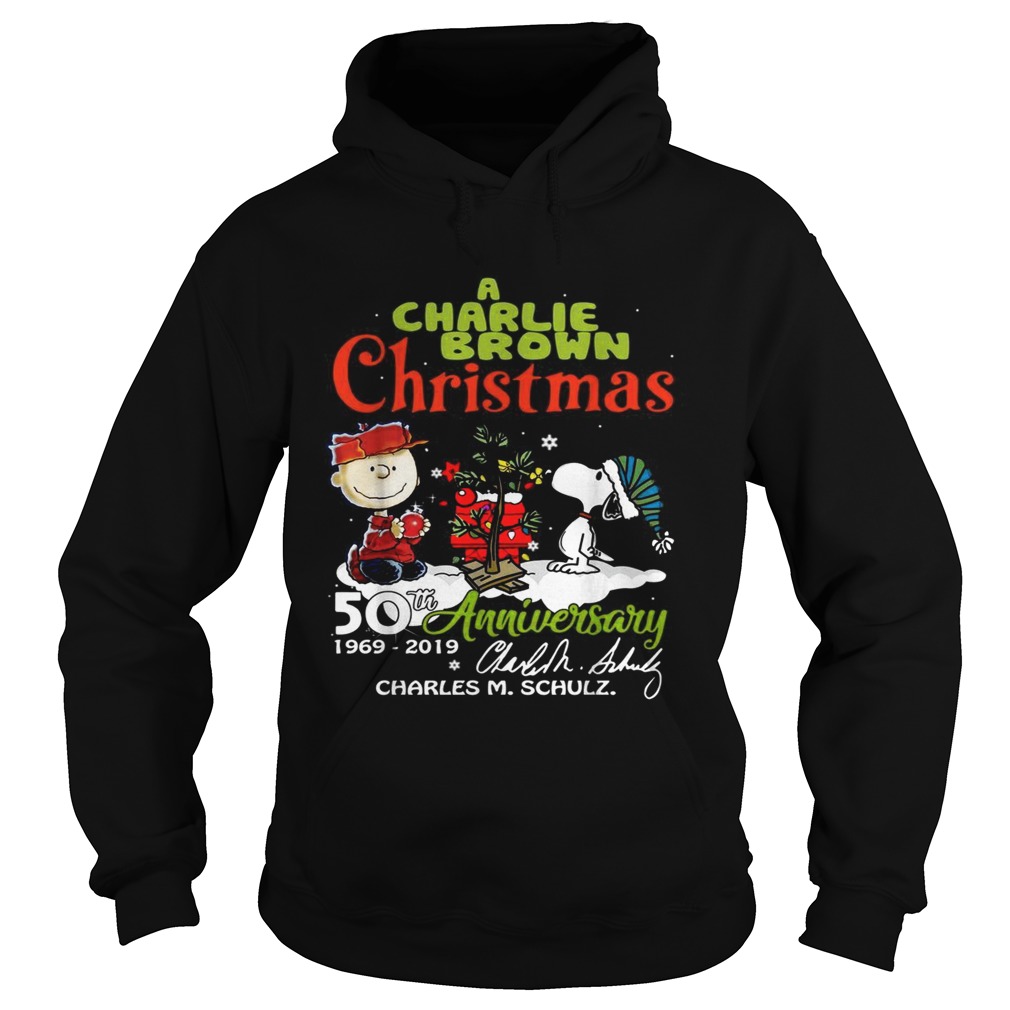 1572682872A Charlie Brown Christmas 50th Anniversary 1969-2019 signature Hoodie