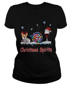 1572682954Corgi Chicago Cubs Christmas and wine spirits  Classic Ladies