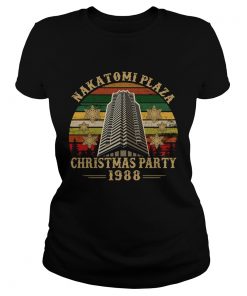 1572685947Nakatomi Plaza Chirtmast Party 1988 Vitage Shirt Classic Ladies