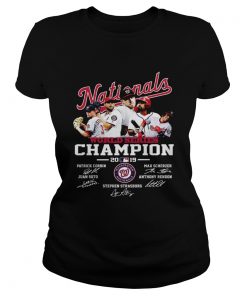 1572686053Nationals World Series 2019 Signatures Shirt Classic Ladies