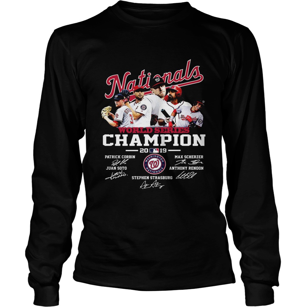 1572686053Nationals World Series 2019 Signatures Shirt LongSleeve