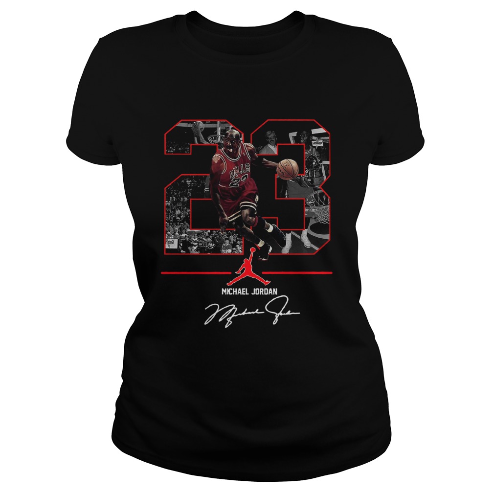 1572686116Nba 23 Michael Jordan Signature Shirt Classic Ladies