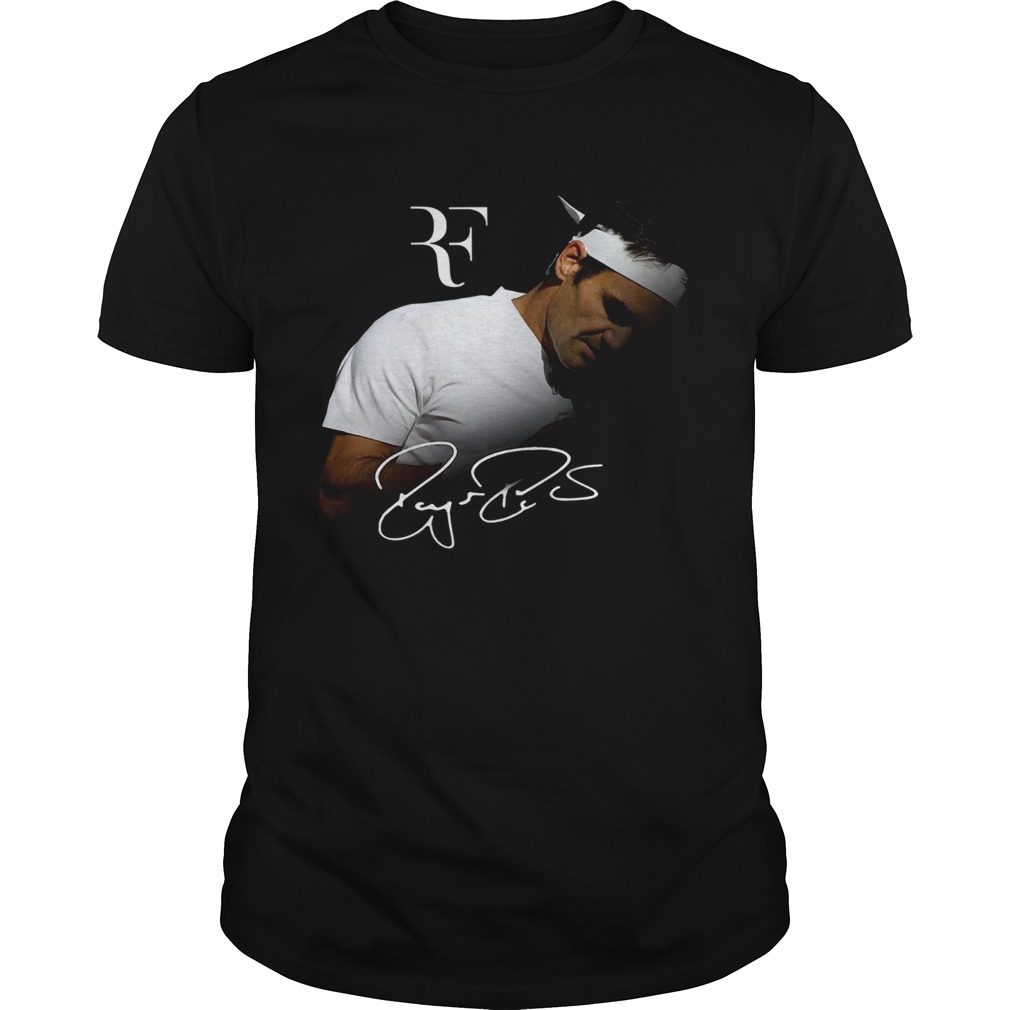 Rf Roger Federer Signed Shirt