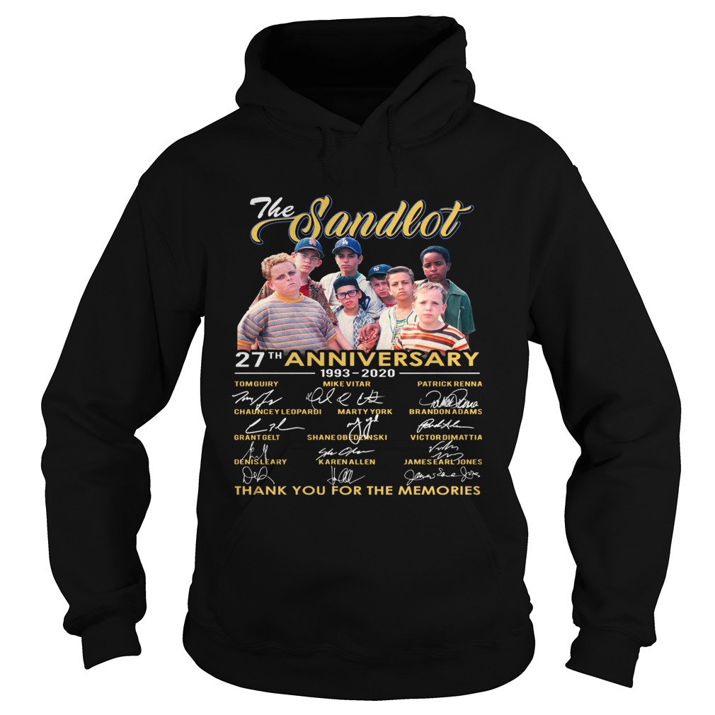 1572686521The Sandlot 27th Anniversary 1993-2020 Thank You For The Memories Signature Shirt Hoodie