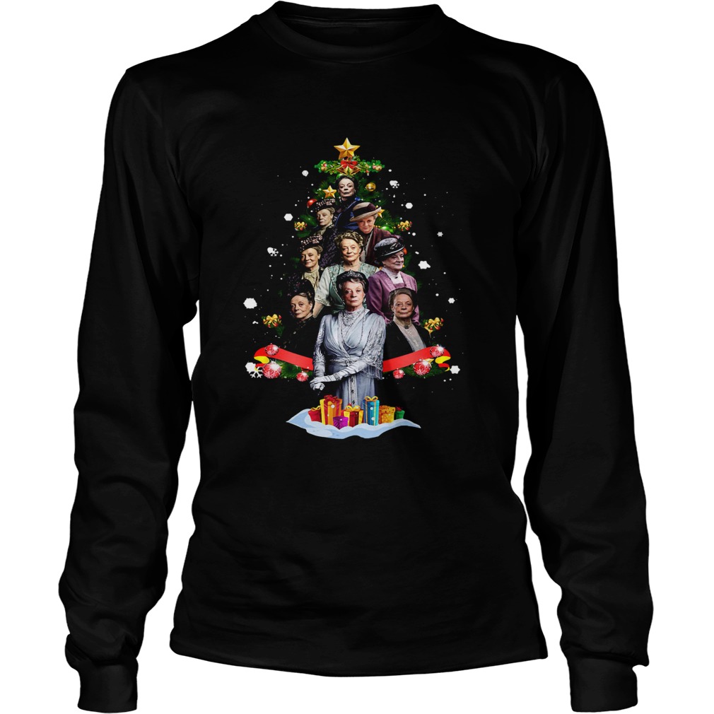 1572686715Violet Crawley Downton Abbey Christmas Tree Shirt LongSleeve