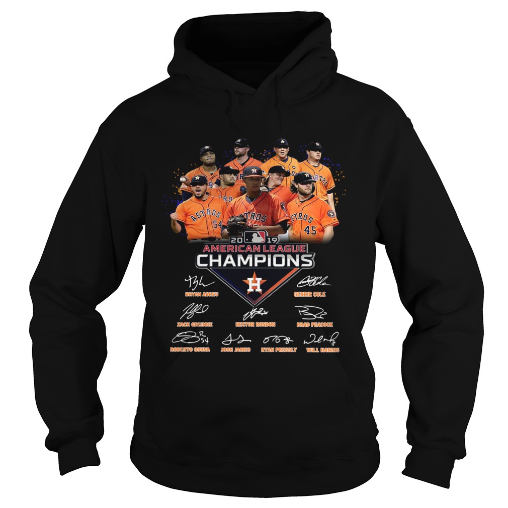 1572686883Houston Astros 2019 American League Champions Signature Shirt Hoodie