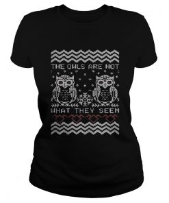 1572831353The owls are not what they seem Christmas ugly  Classic Ladies