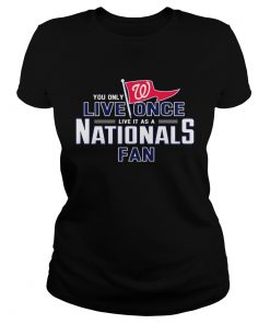 1572836979You only live once live it as a Nationals fan  Classic Ladies