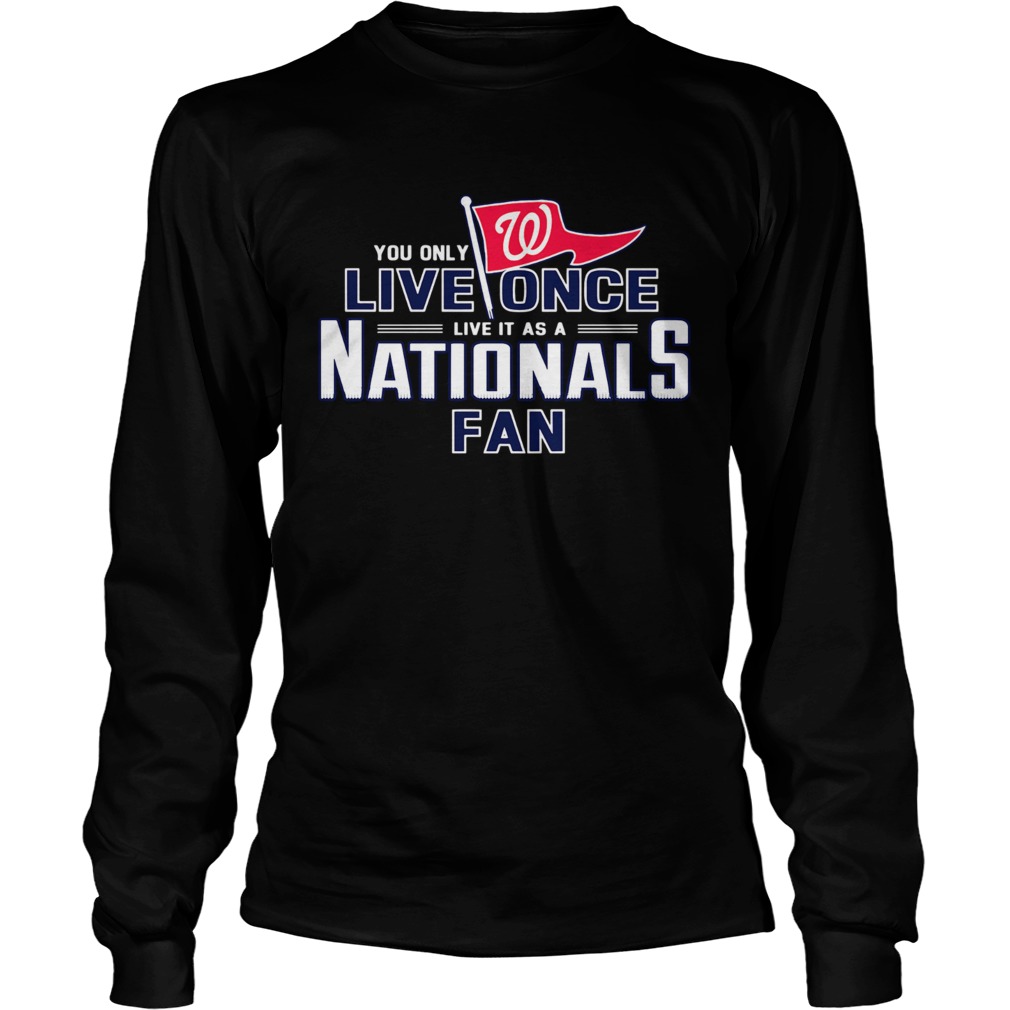 1572836979You only live once live it as a Nationals fan LongSleeve