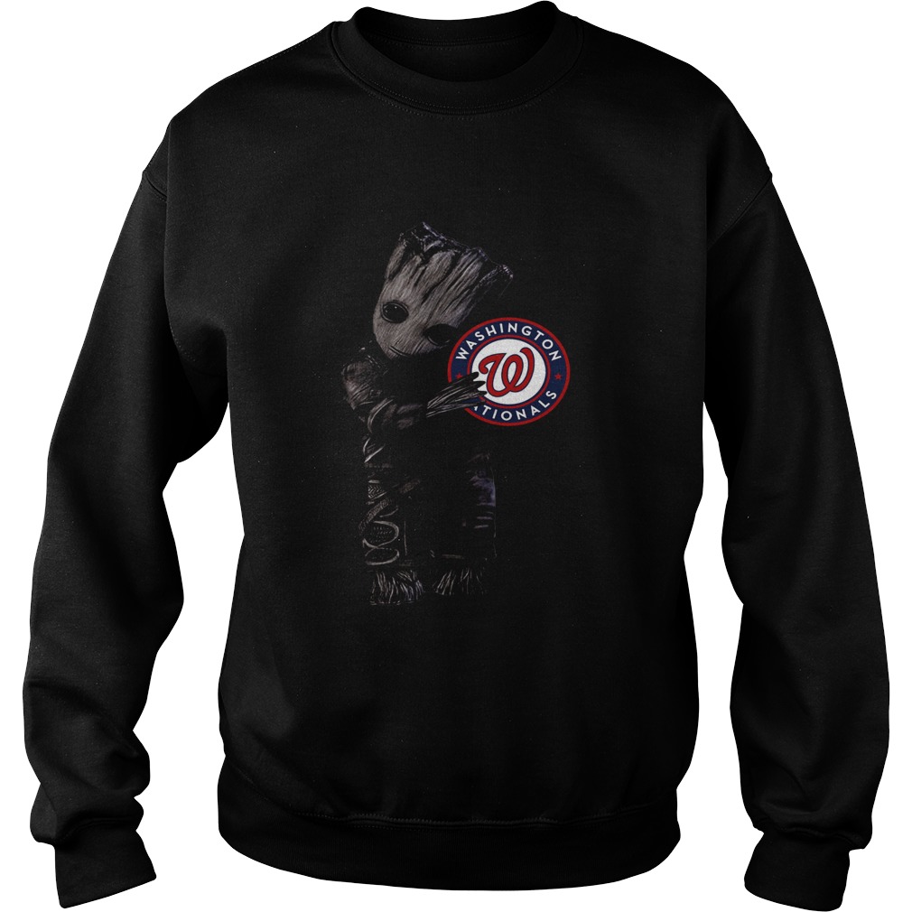 1572837079Baby Groot Hug Washington Nationals Sweatshirt