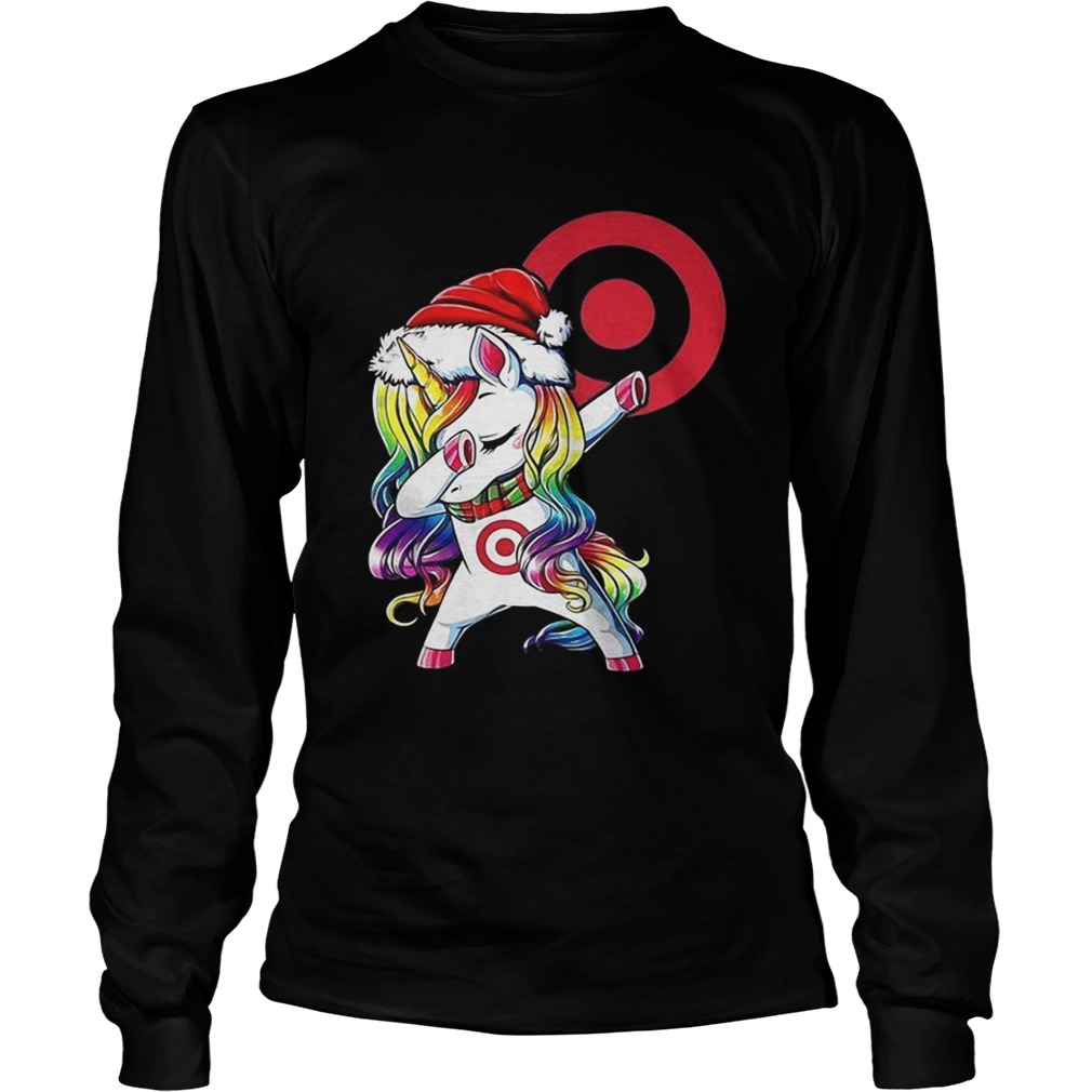 1572839615Target corporation dabbing Unicorn christmas LongSleeve