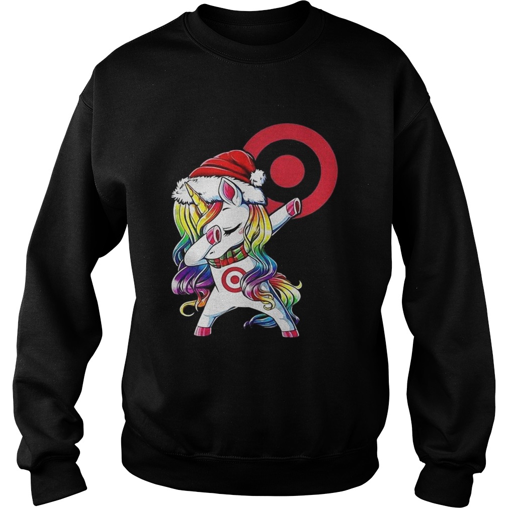 1572839615Target corporation dabbing Unicorn christmas Sweatshirt