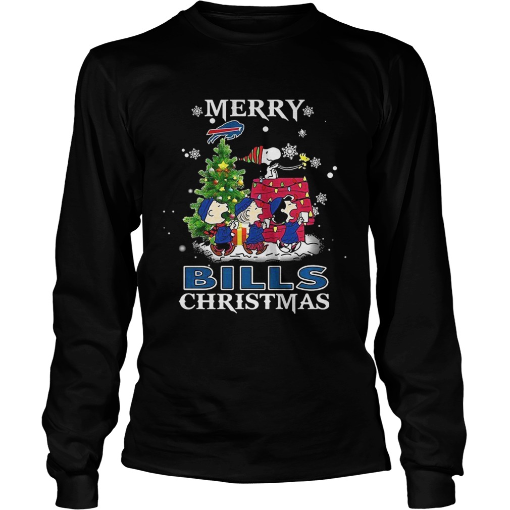 1572839950Snoopy merry Buffalo Bills Christmas LongSleeve