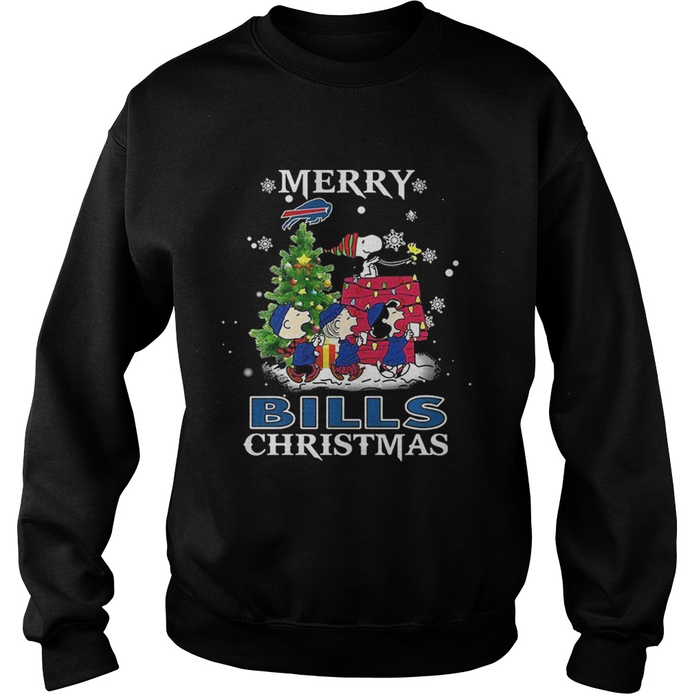 1572839950Snoopy merry Buffalo Bills Christmas Sweatshirt