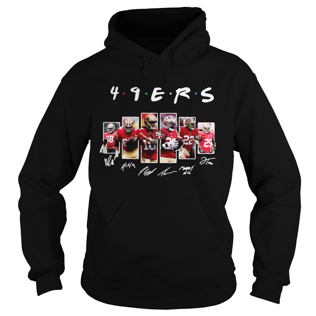 1572842867San Francisco 49ers Friends TV show signatures Hoodie