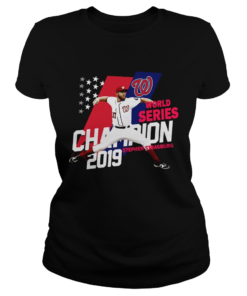 1572843043Stephen Strasburg Washington Nationals world series champions 2019 American Flag  Classic Ladies