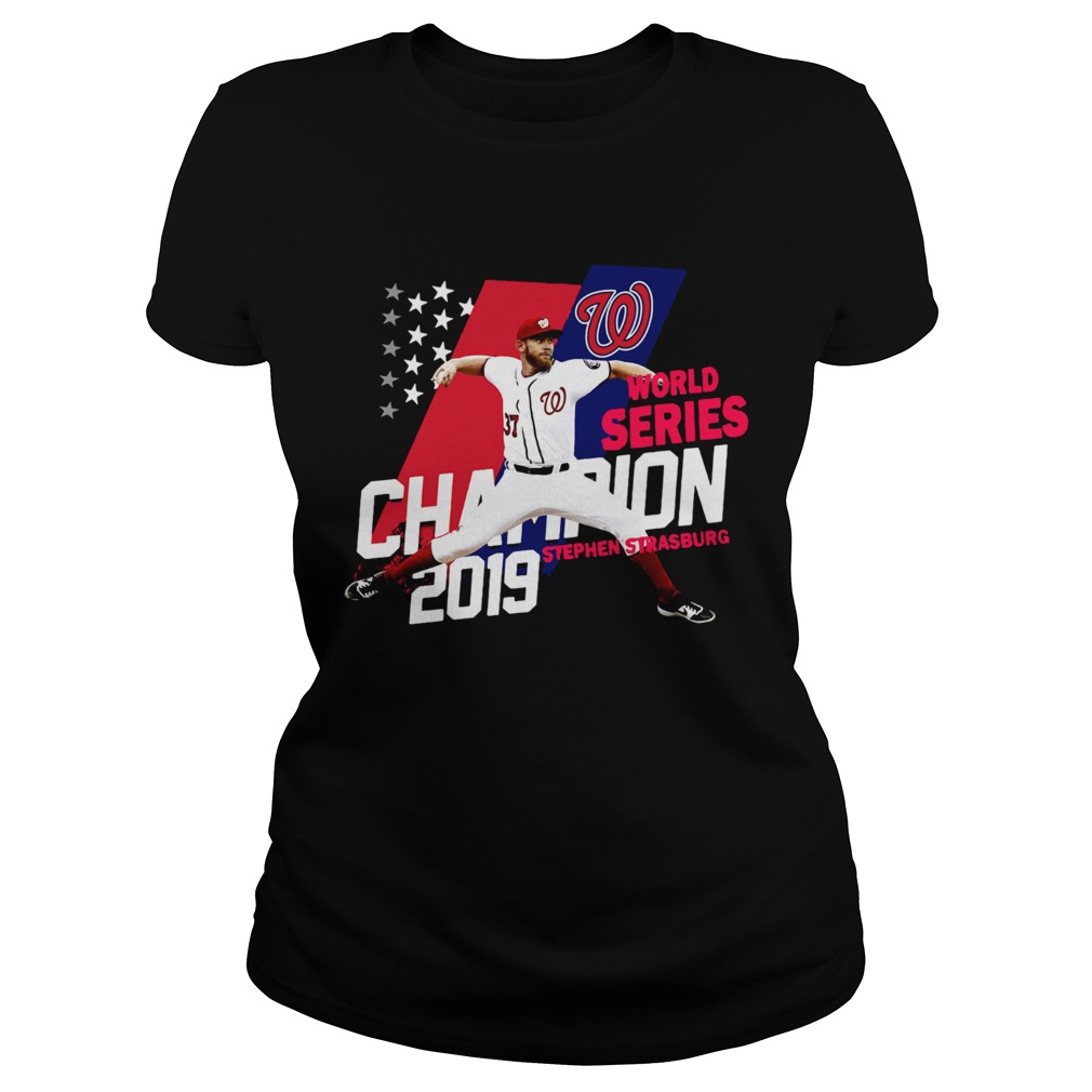 1572843043Stephen Strasburg Washington Nationals world series champions 2019 American Flag Classic Ladies