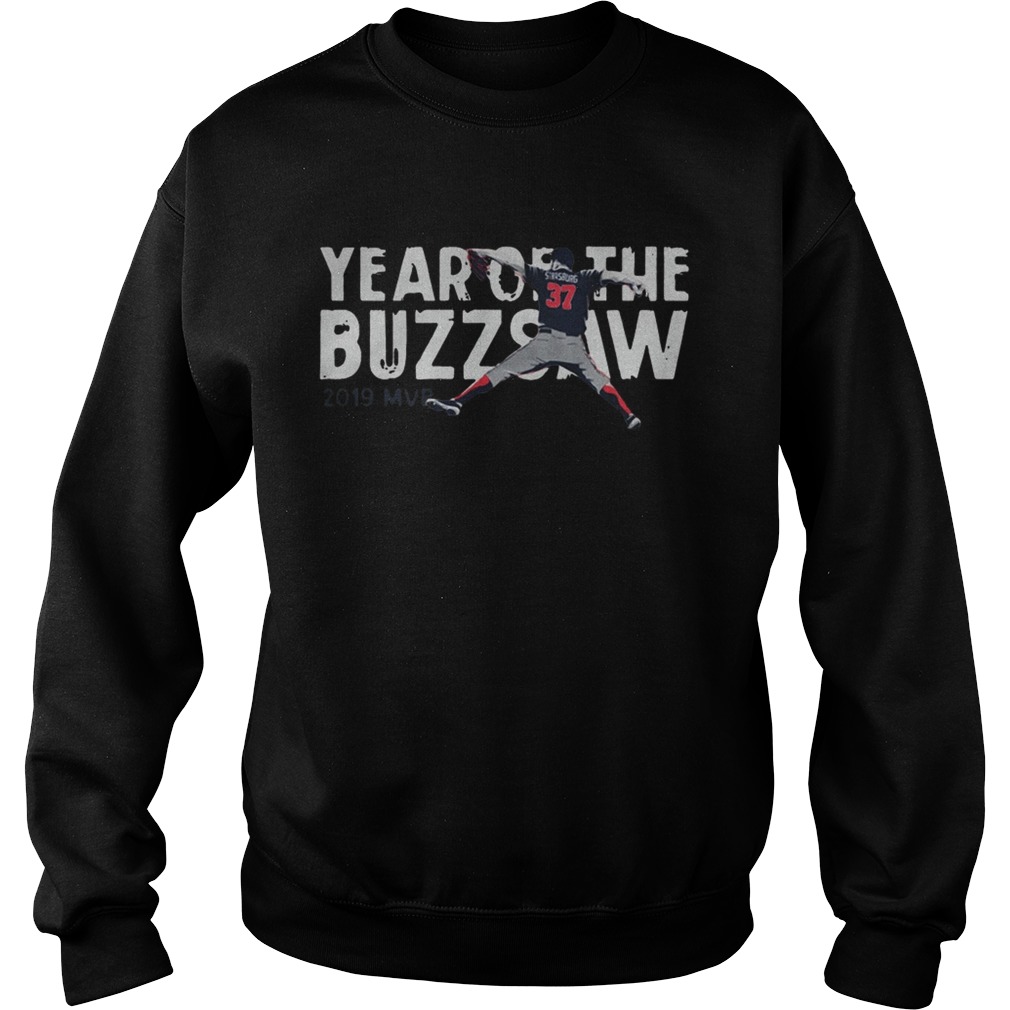 1572843092Stephen Strasburg Year Of The Buzz Saw 2019 MVP Sweatshirt