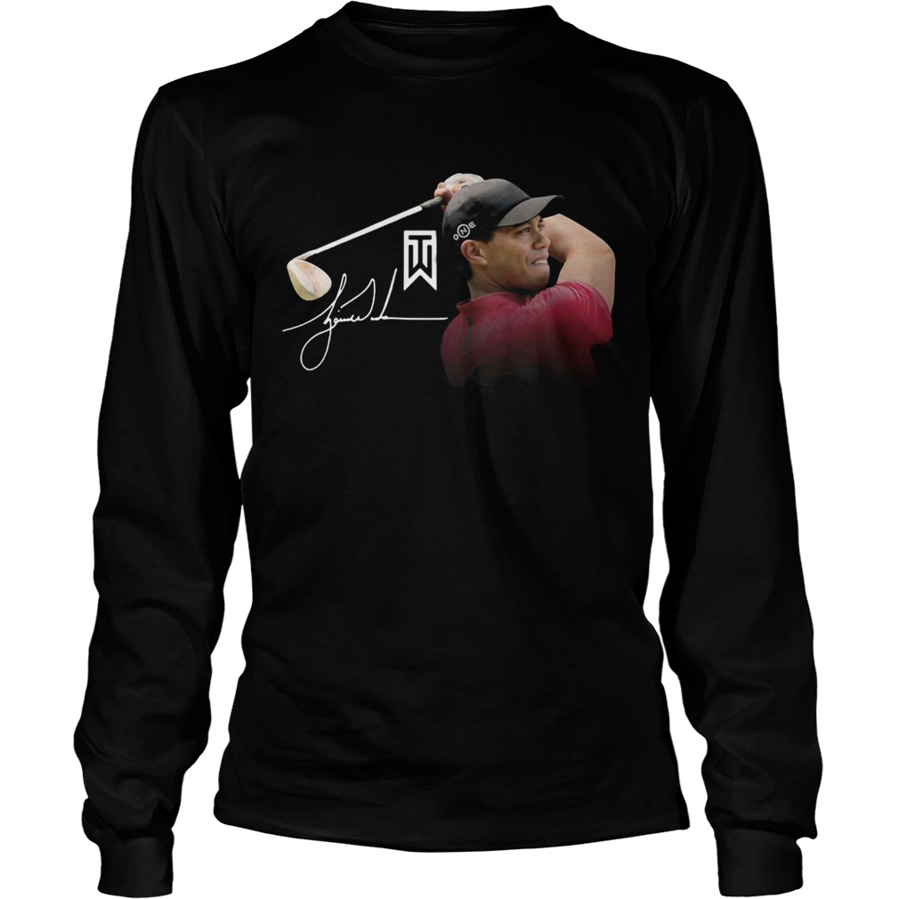 1572843210Tiger Woods Master golf signature LongSleeve