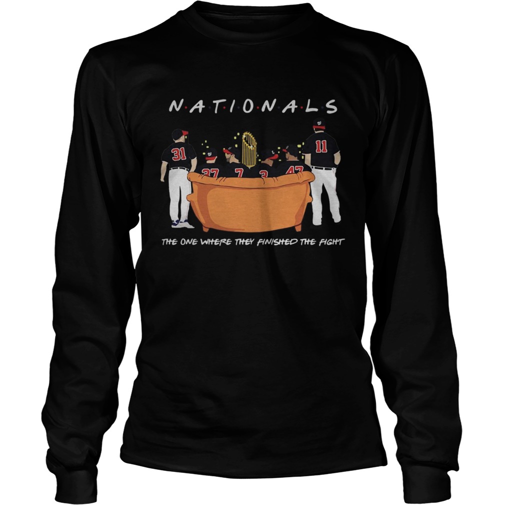 1572843811Washington Nationals Friends Sitting on the sofa the one where they finished the side LongSleeve