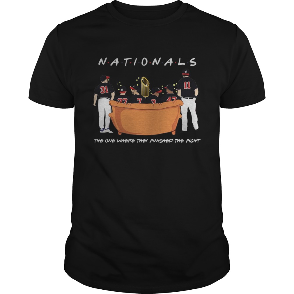 Washington Nationals Friends Sitting on the sofa the one where they finished the side shirt