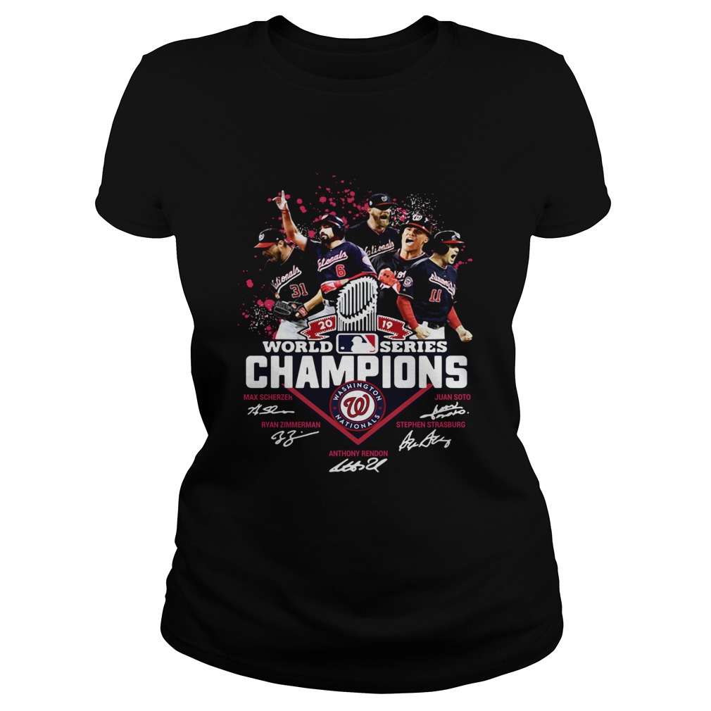 1572843856Washington Nationals Logo 2019 World Series Champions Signatures Classic Ladies