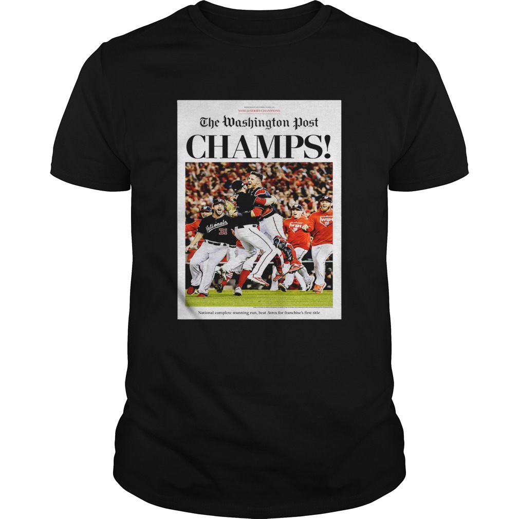 World Series Champions 2019 The Washington Nationals Post Champs shirt