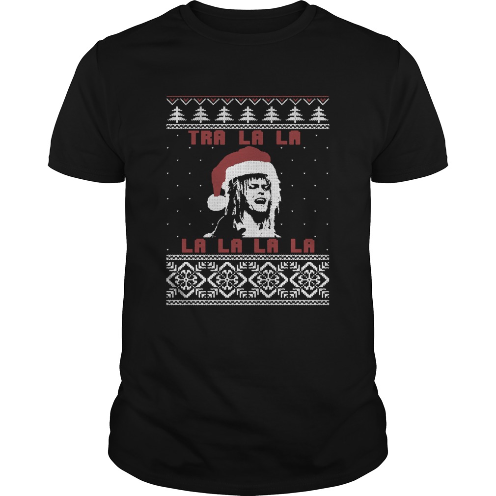 Jareth Labyrinth Tra La La La La La La Christmas shirt