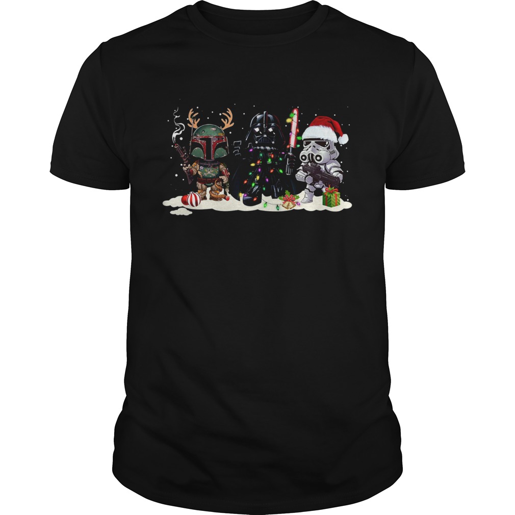 Star Wars Boba Fett Darth Vader Stormtrooper Christmas shirt