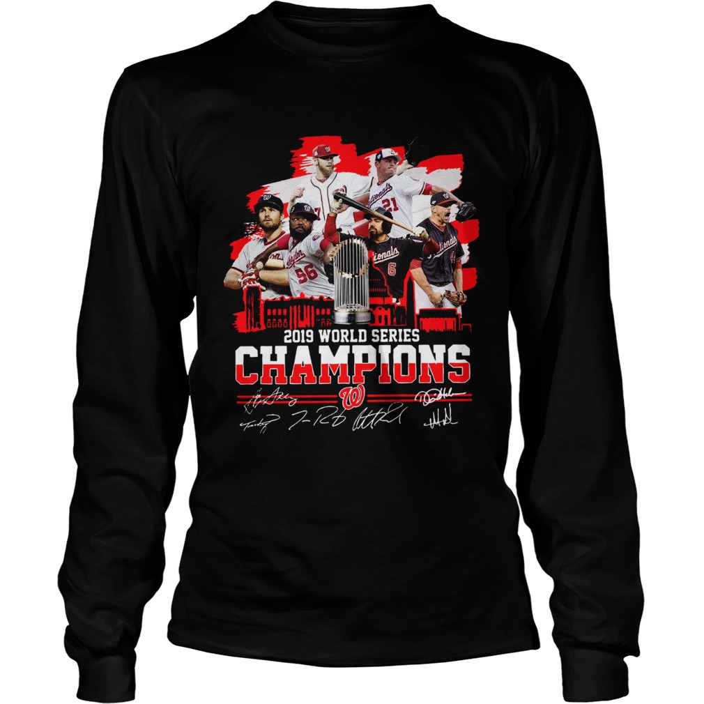 1572854929Washington Nationals 2019 World Series Champions Signature LongSleeve