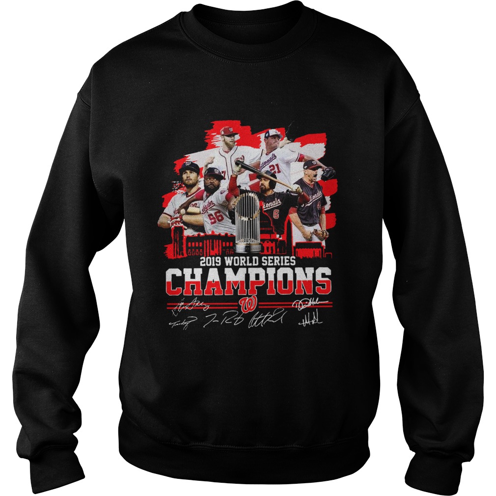 1572854929Washington Nationals 2019 World Series Champions Signature Sweatshirt