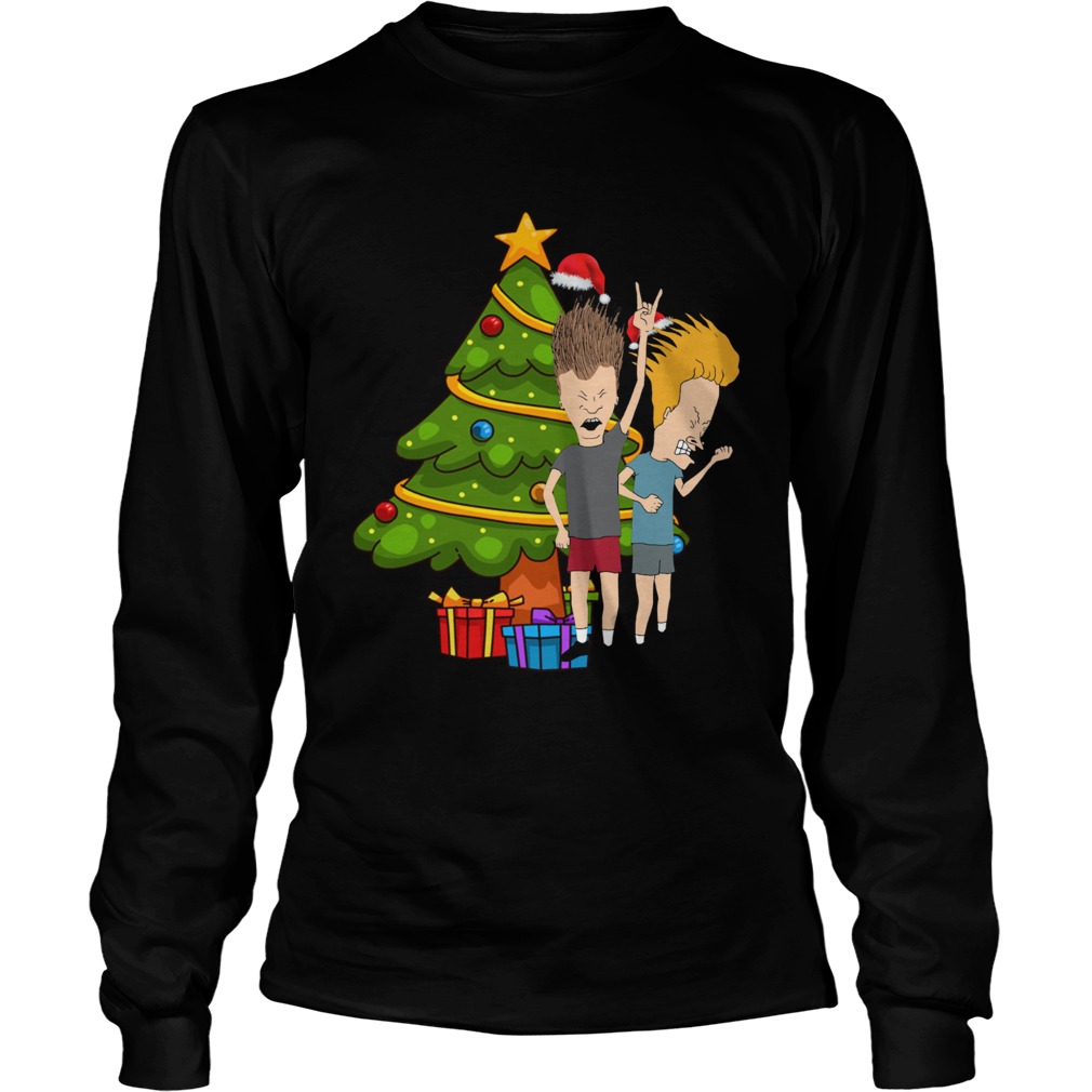 1572855191Beavis And Butthead Around The Christmas Tree LongSleeve