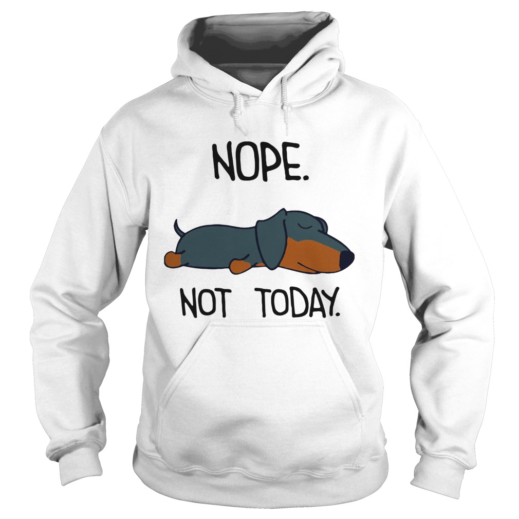 1572856154Dachshund Sleep Nope Not Today Hoodie