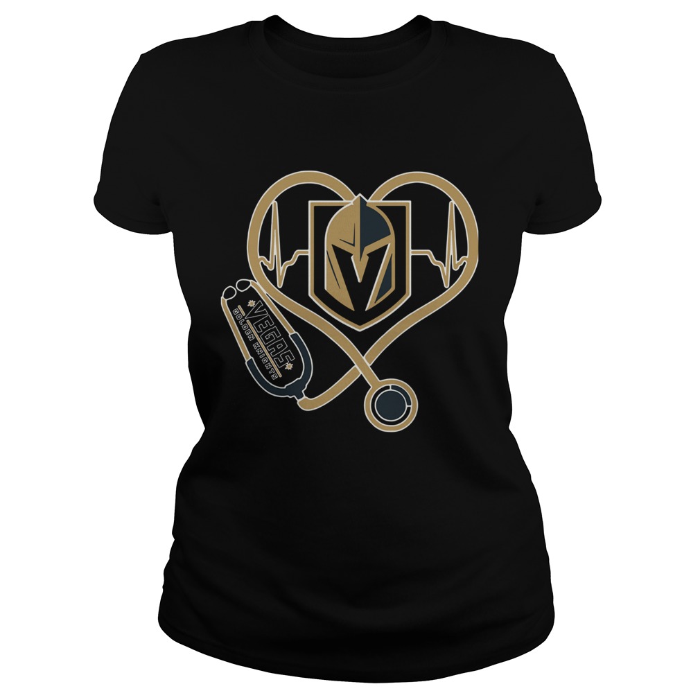 1572856538Heartbeat Nurse Love Vegas Golden Knights Classic Ladies