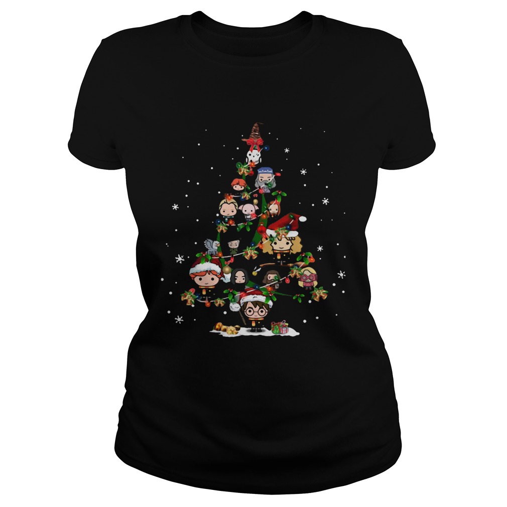 1572857149Harry Potter Chibi Characters Christmas Tree Classic Ladies