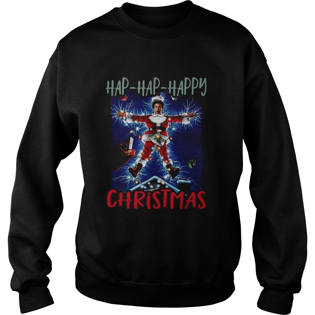 1572858817National Lampoonâ€™s Christmas Vacation Hap Hap Happy Christmas Sweatshirt