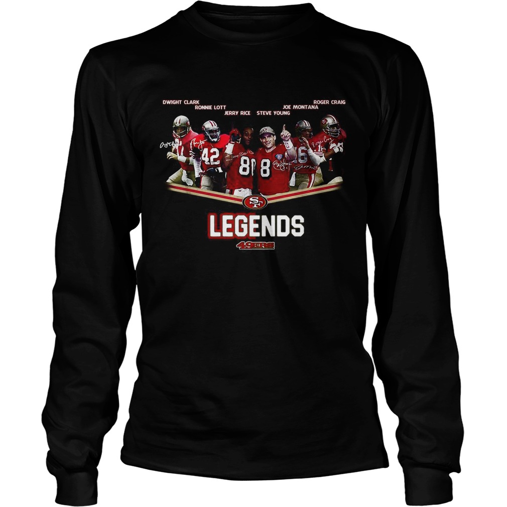 1572858906San Francisco 49ers Legends team signatures LongSleeve