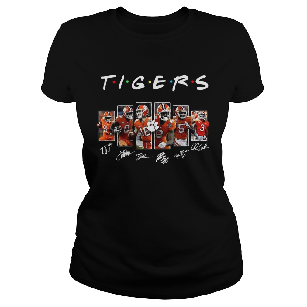 1572859042Clemson Tigers team player signatures Classic Ladies