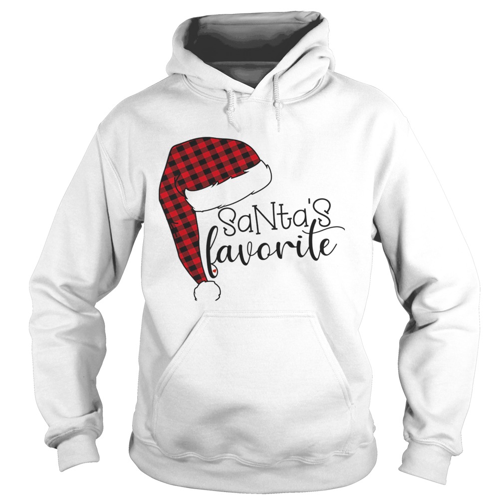 1572861405Funny Christmas Gift Santa's Favorite With Santa Hat Hoodie