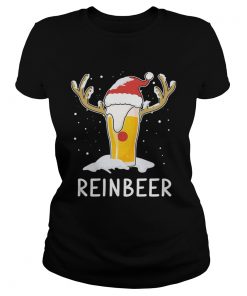 1572862057ReinBeer Xmas Beer Deer With Christmas Hat  Classic Ladies