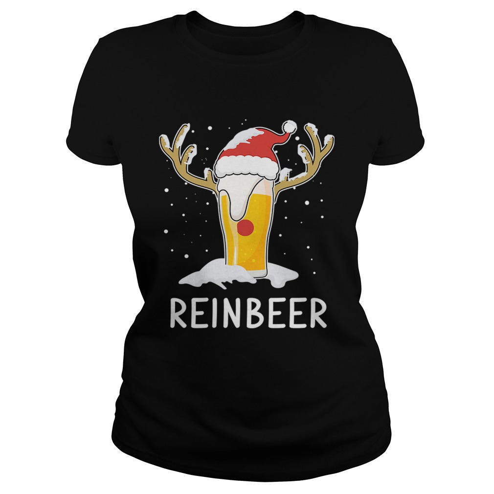 1572862057ReinBeer Xmas Beer Deer With Christmas Hat Classic Ladies